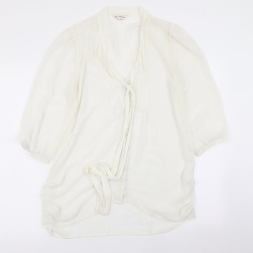 Miss Selfridge Womens White   Basic Blouse Size 12