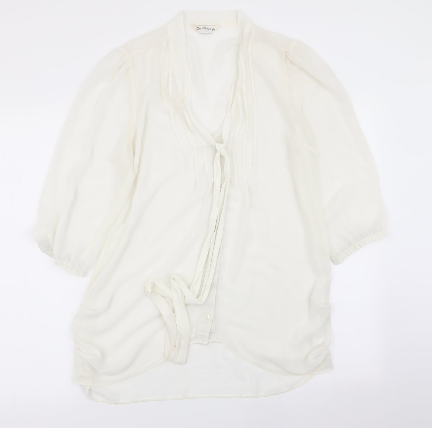 Miss Selfridge Womens White   Basic Blouse Size 12