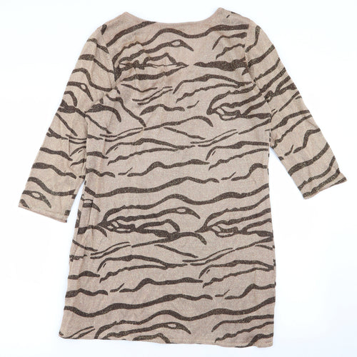 sky designs Womens Multicoloured Animal Print  Fit & Flare  Size S
