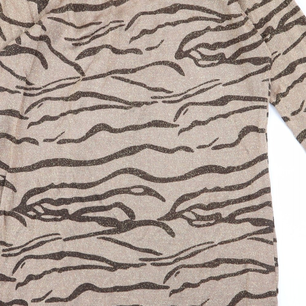 sky designs Womens Multicoloured Animal Print  Fit & Flare  Size S