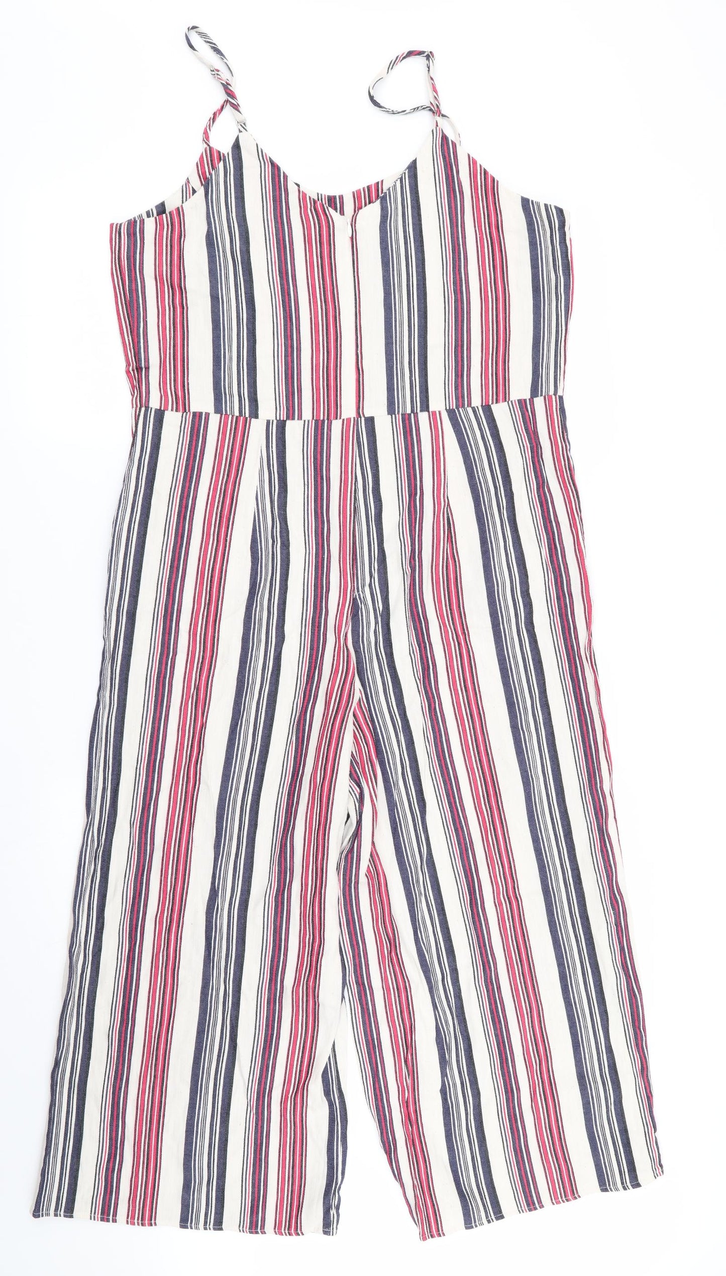TU Womens Multicoloured Striped  Jumpsuit One-Piece Size 12