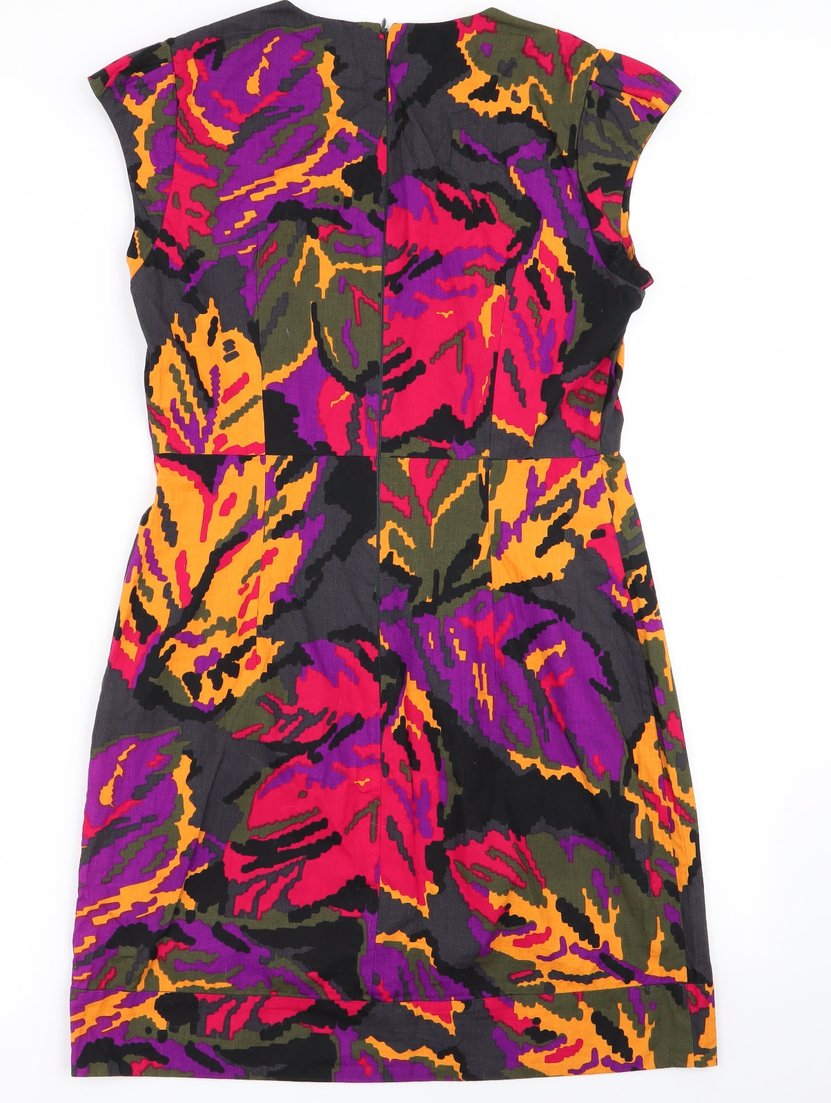 French Connection Womens Multicoloured Geometric  Fit & Flare  Size 12