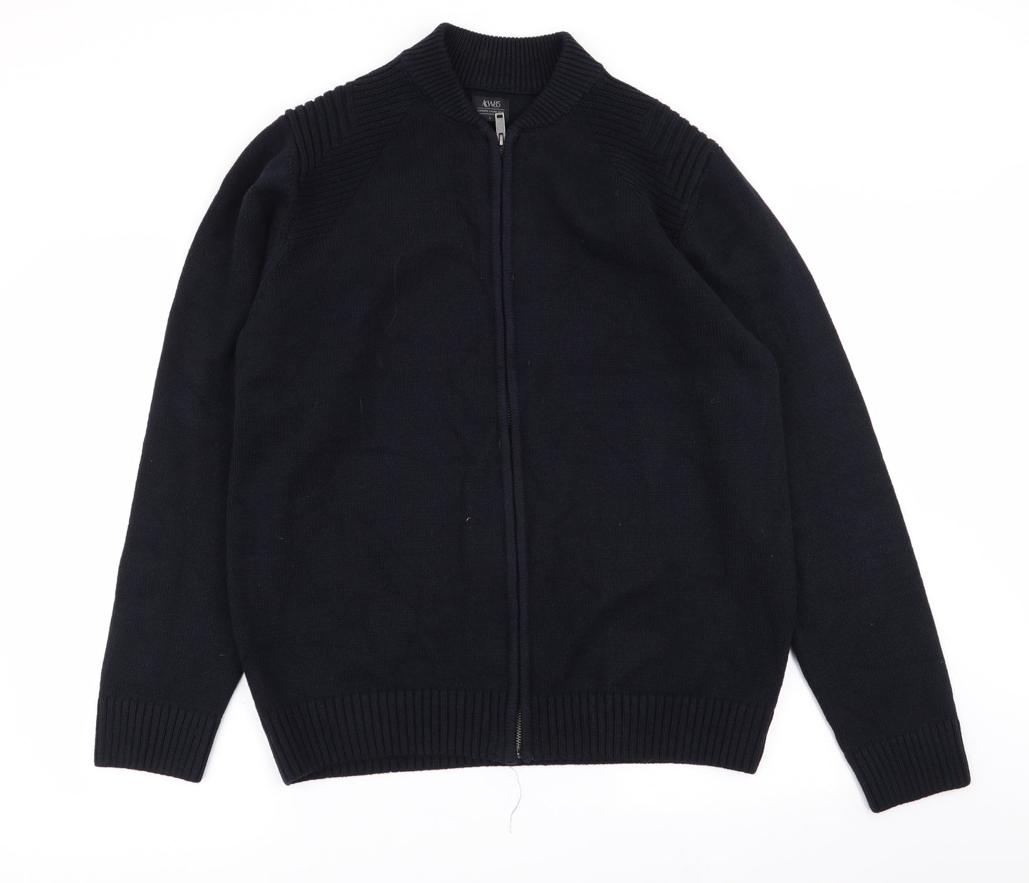 ACW58 Mens Blue   Full Zip Jumper Size L