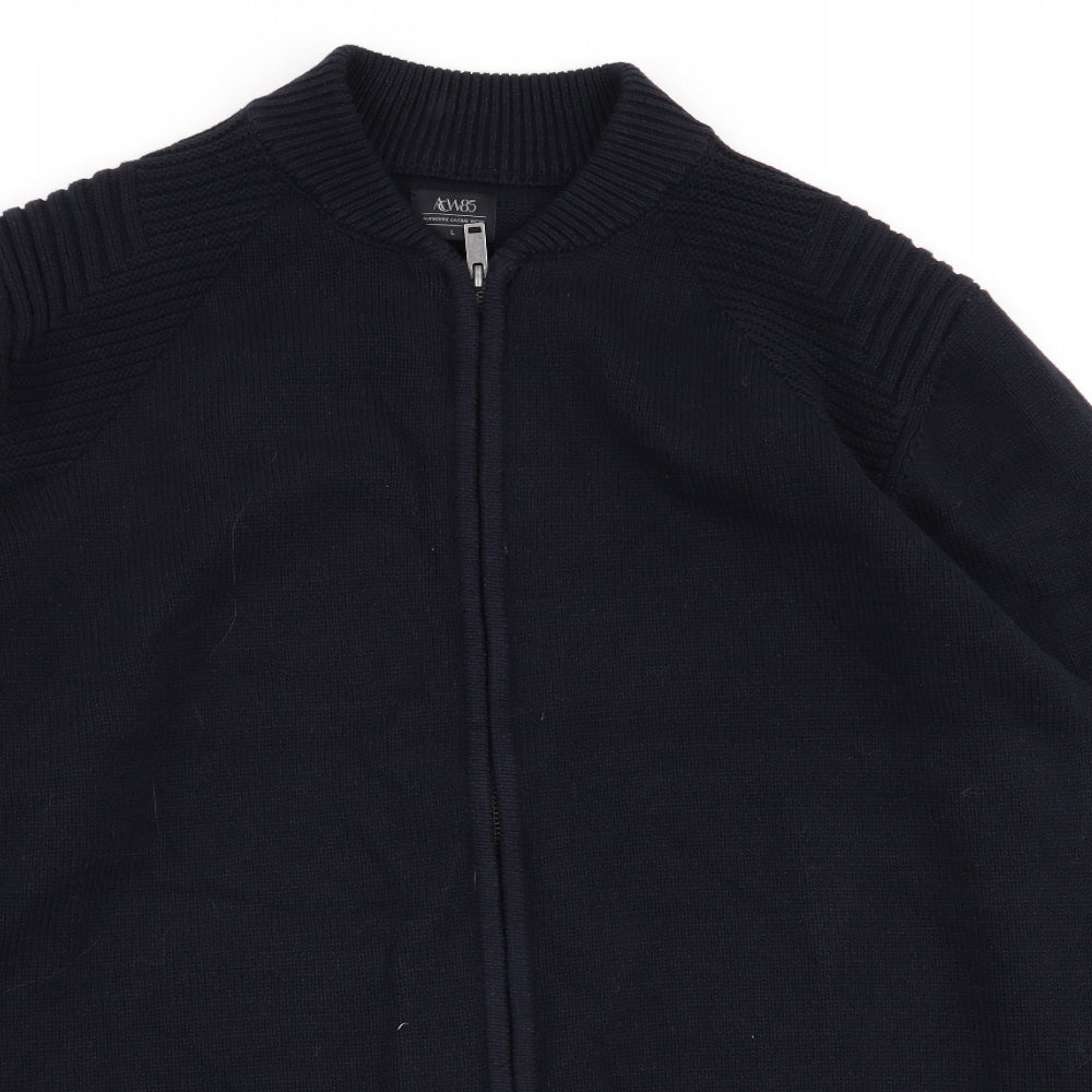 ACW58 Mens Blue   Full Zip Jumper Size L