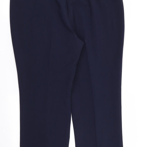 bonmarche Womens Blue   Trousers  Size 16 L28 in - Stretch waistband
