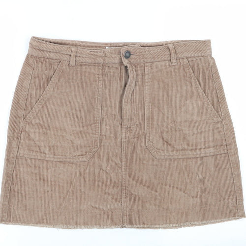 STR Womens Brown   Flare Skirt Size 12