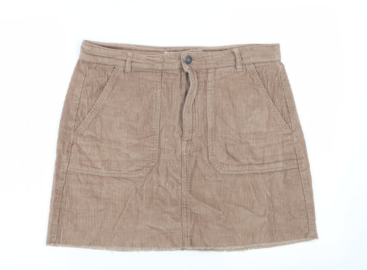 STR Womens Brown   Flare Skirt Size 12
