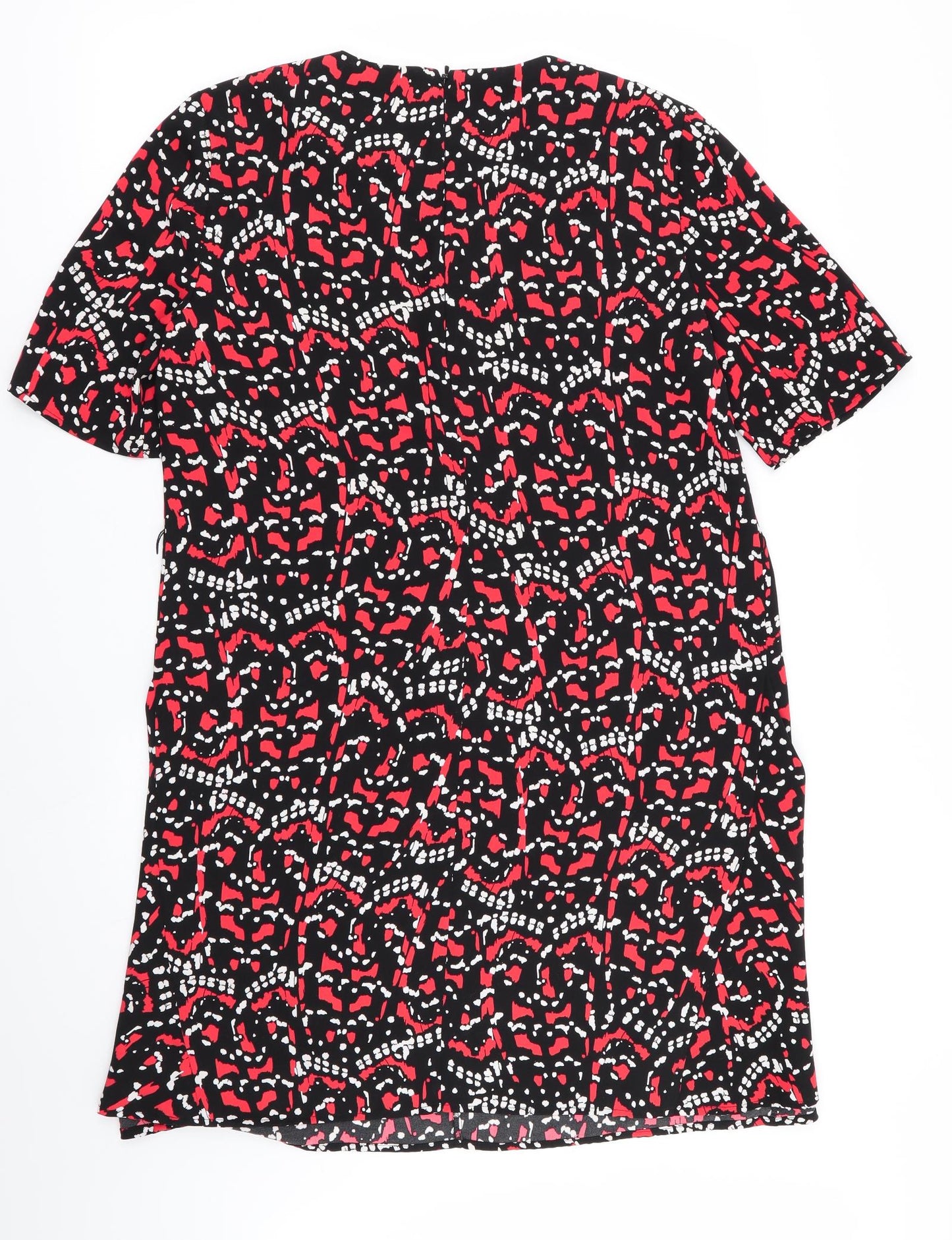 Warehouse Womens Multicoloured Geometric  Fit & Flare  Size 12