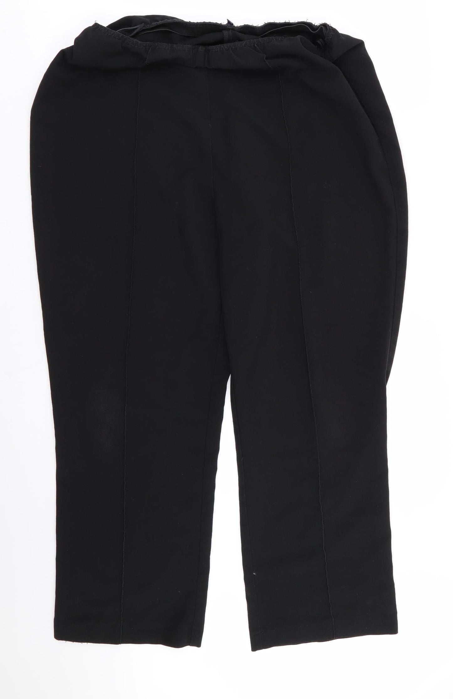 arista Womens Black   Trousers  Size 16 L27 in - Stretch waistband