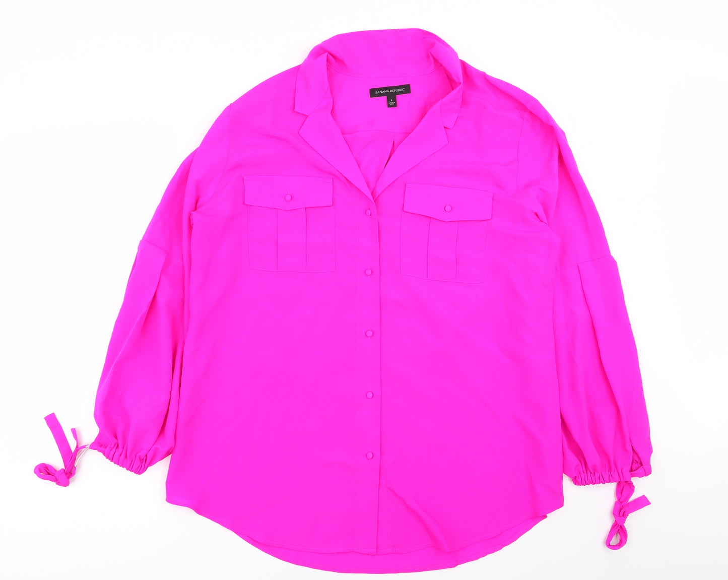 Banana Republic Womens Pink   Basic Button-Up Size L