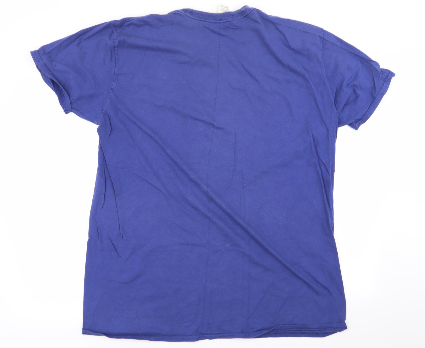 Gildan Mens Blue    T-Shirt Size 2XL