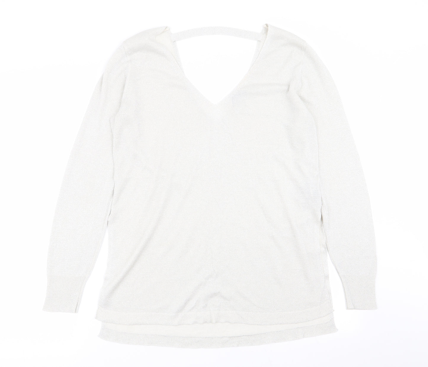 Oasis Womens Silver   Basic T-Shirt Size L