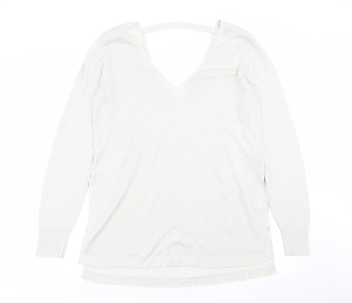 Oasis Womens Silver   Basic T-Shirt Size L