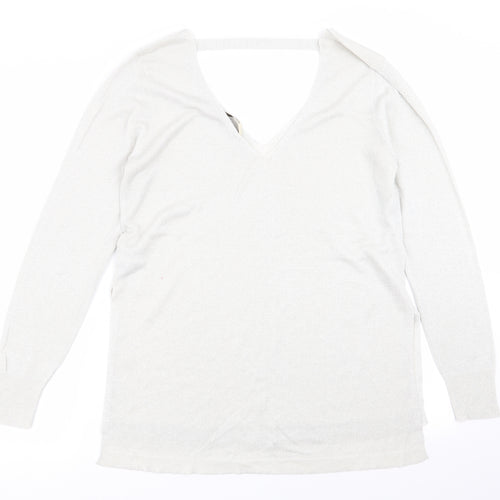 Oasis Womens Silver   Basic T-Shirt Size L
