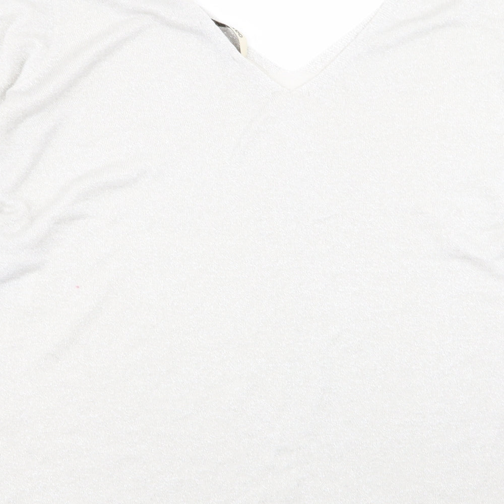 Oasis Womens Silver   Basic T-Shirt Size L