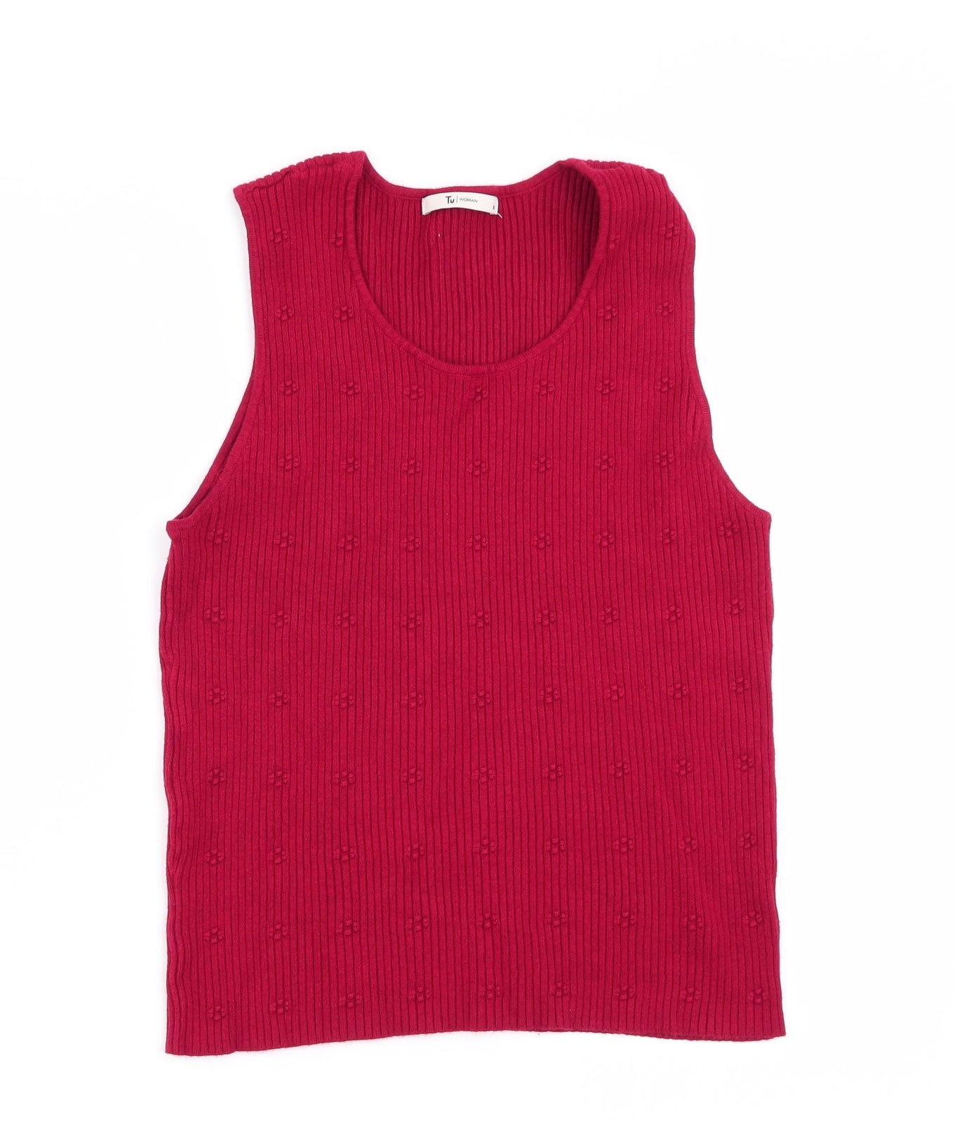 TU Womens Red   Basic Tank Size 16