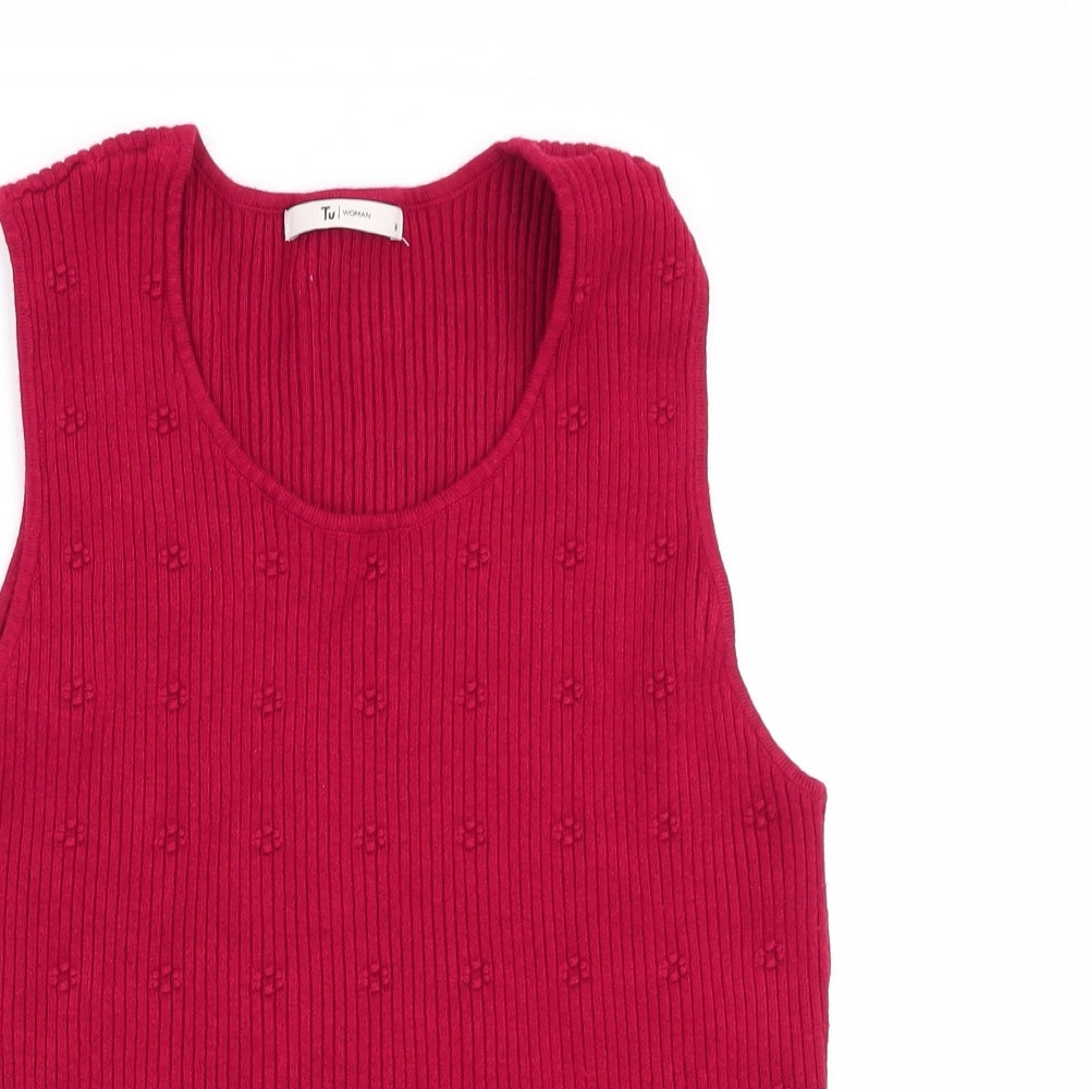 TU Womens Red   Basic Tank Size 16