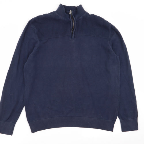 Asda George Mens Blue   Pullover Jumper Size L