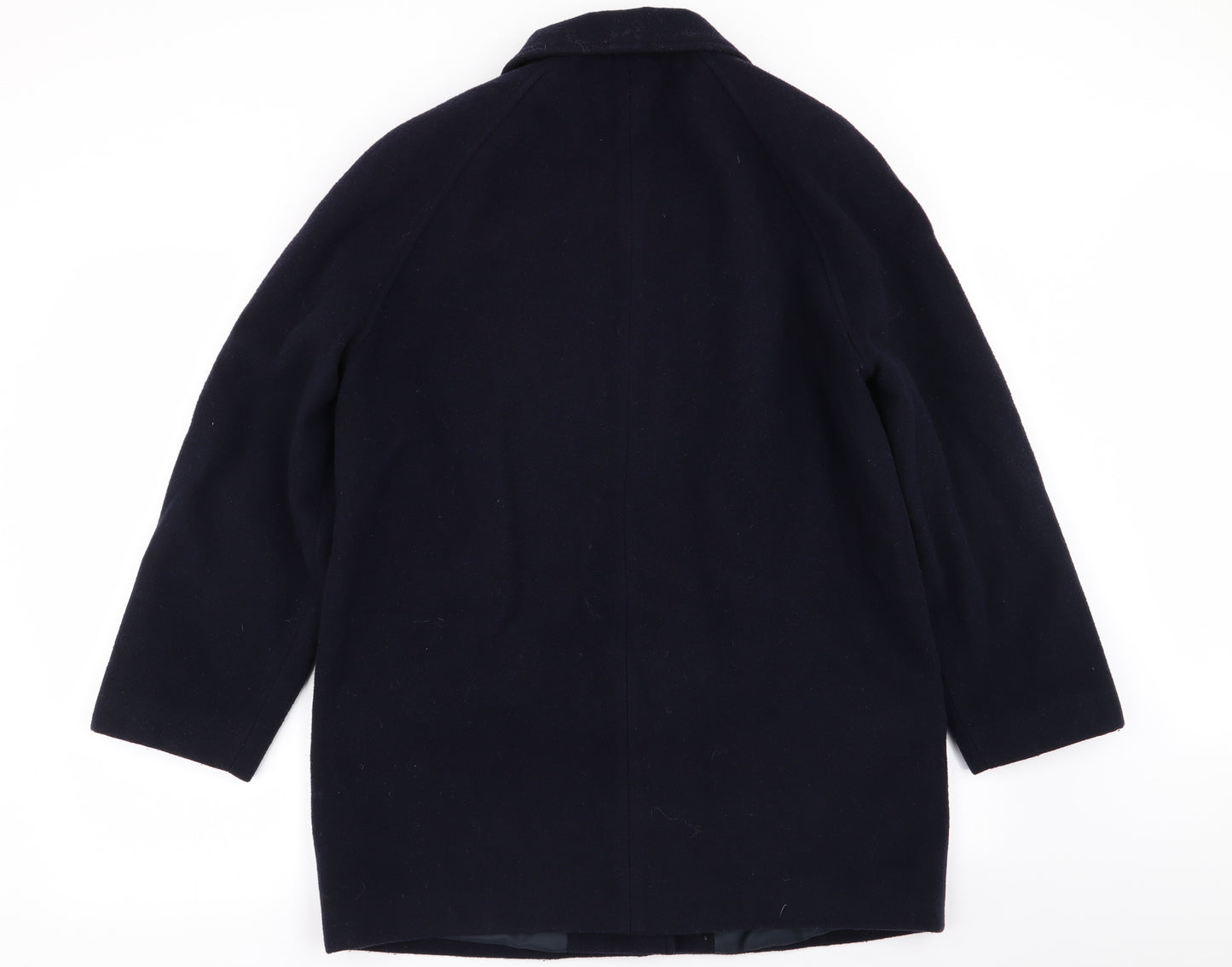 Preworn Womens Blue   Overcoat Coat Size 14