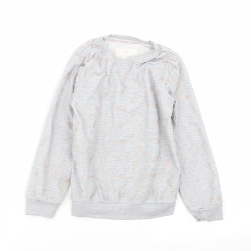 F&F Girls Grey Solid  Top Pyjama Top Size 5-6 Years