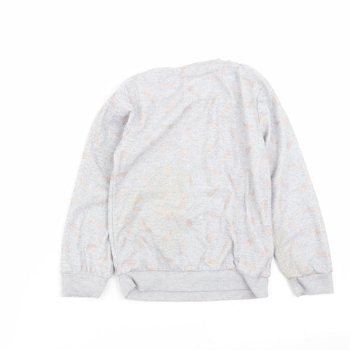 F&F Girls Grey Solid  Top Pyjama Top Size 5-6 Years