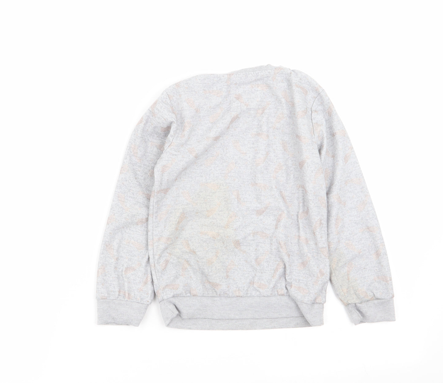 F&F Girls Grey Solid  Top Pyjama Top Size 5-6 Years