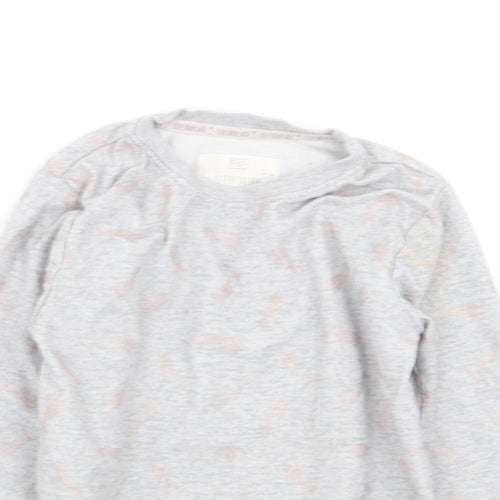 F&F Girls Grey Solid  Top Pyjama Top Size 5-6 Years