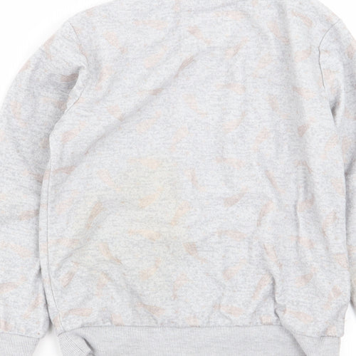 F&F Girls Grey Solid  Top Pyjama Top Size 5-6 Years