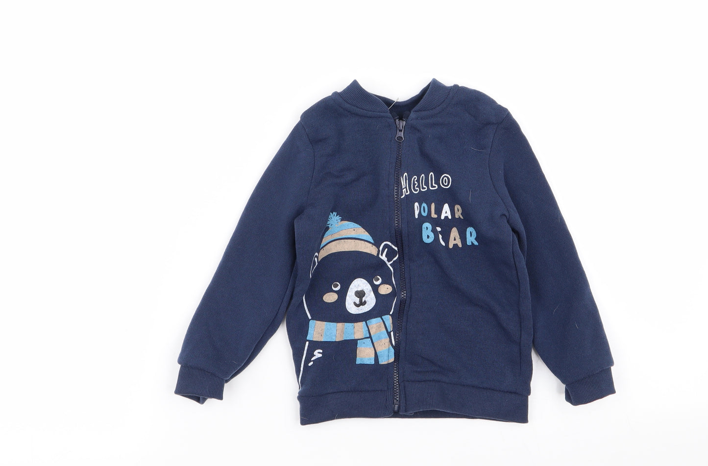 pep and co Boys Blue   Full Zip Jumper Size 12-18 Months