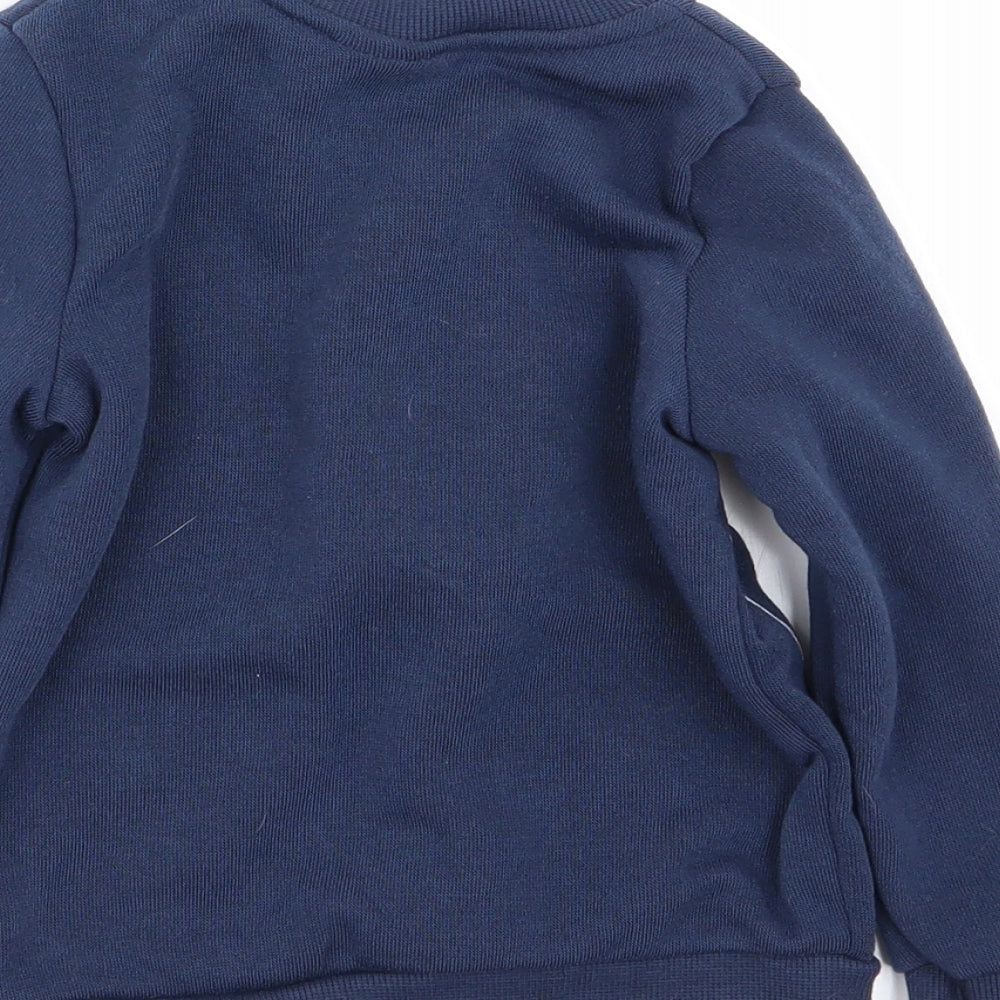 pep and co Boys Blue   Full Zip Jumper Size 12-18 Months