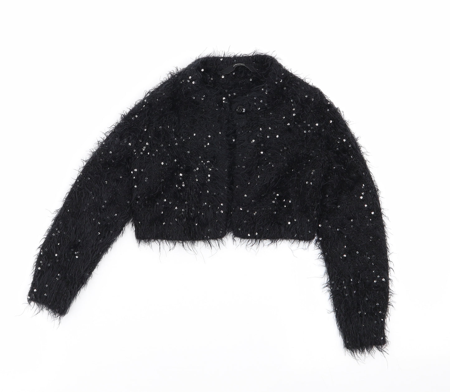 Asda George Girls Black   Cardigan Jumper Size 5-6 Years