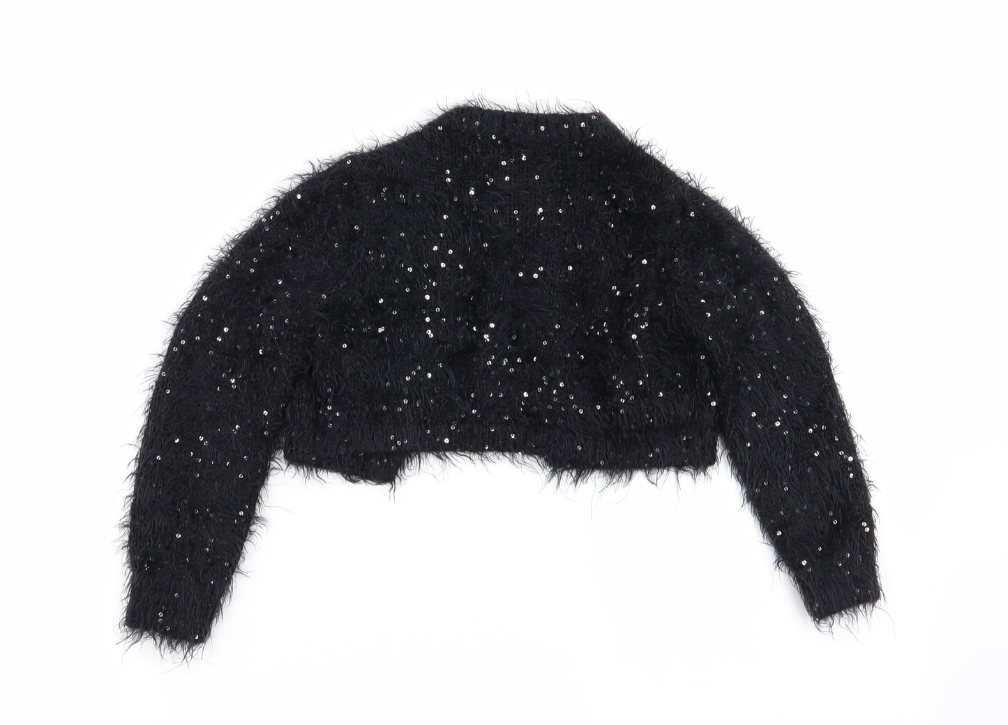 Asda George Girls Black   Cardigan Jumper Size 5-6 Years