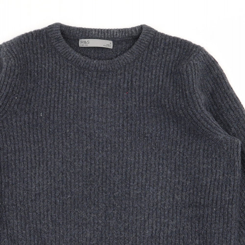 M&S Mens Blue   Pullover Jumper Size S