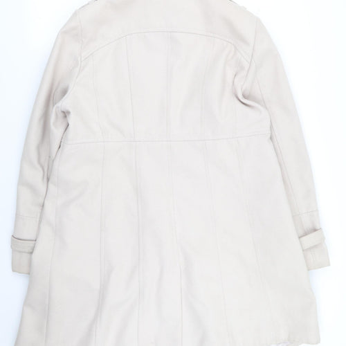 Wallis Womens Beige   Overcoat Coat Size 18