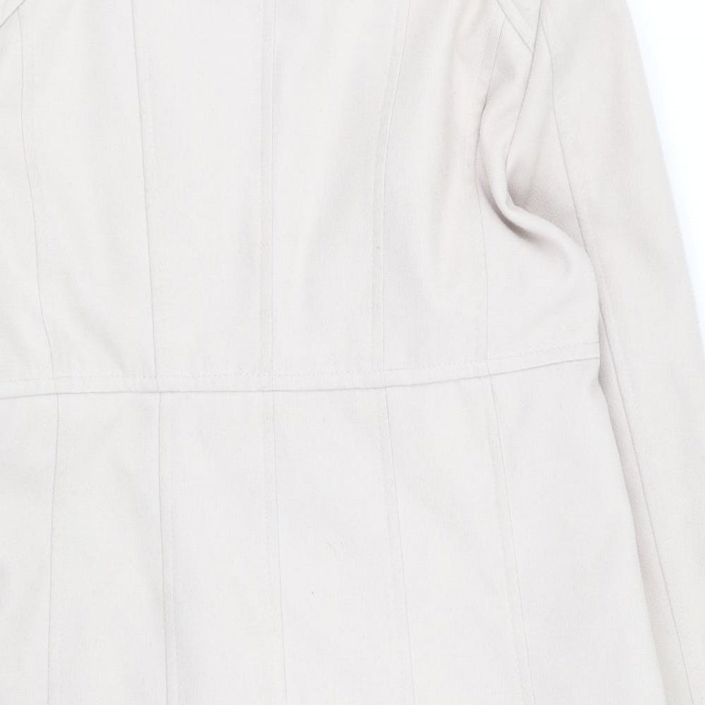 Wallis Womens Beige   Overcoat Coat Size 18