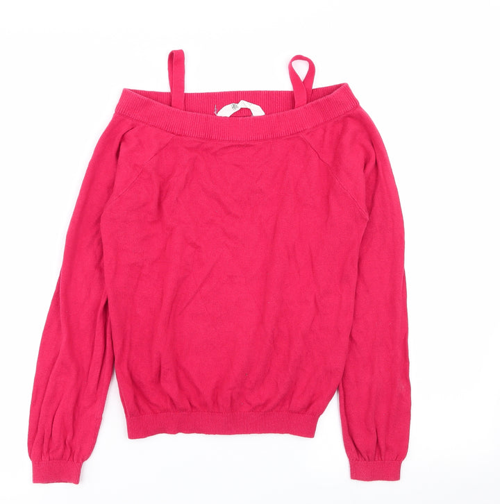 H&M Girls Red Pullover Jumper Size 11-12 Years