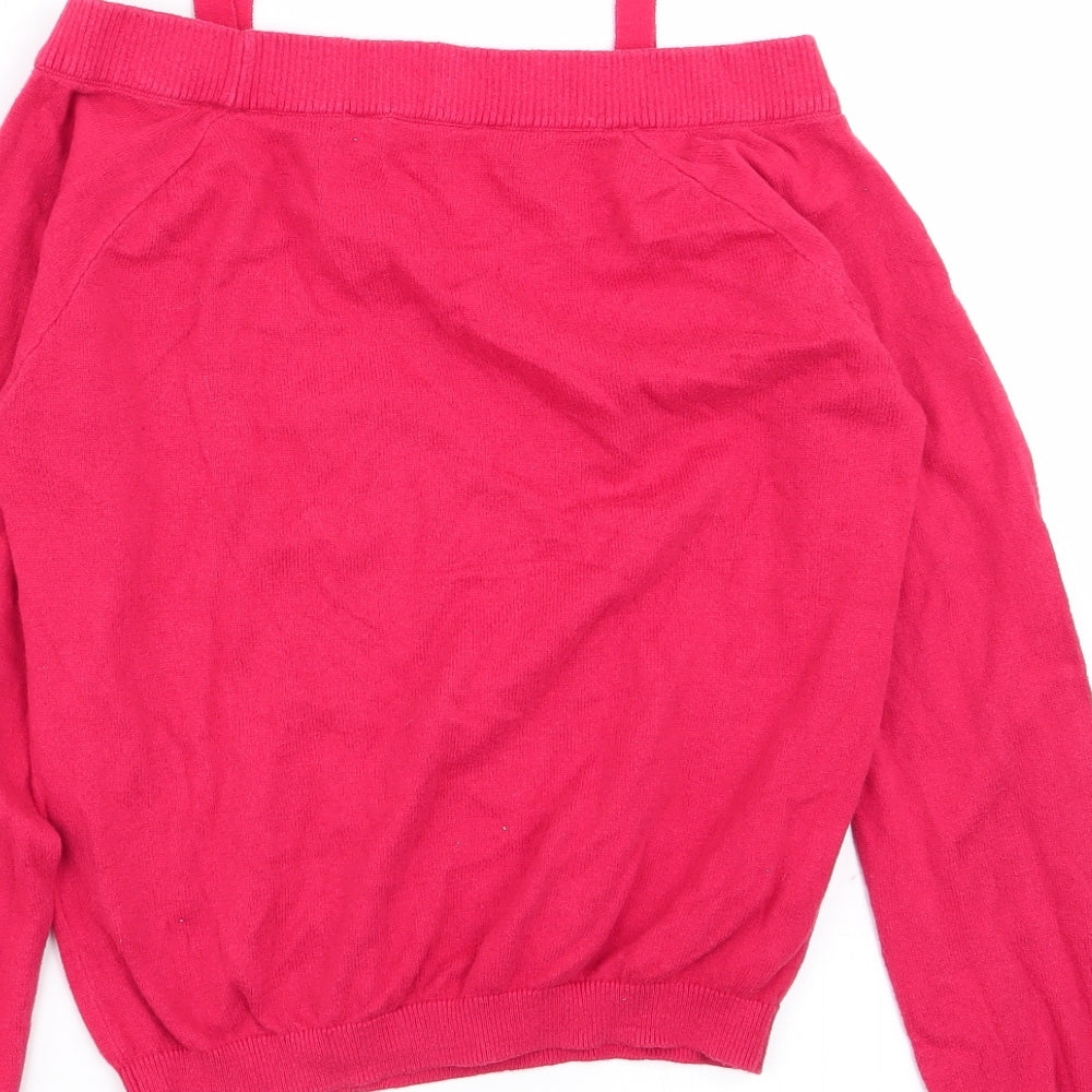 H&M Girls Red   Pullover Jumper Size 11-12 Years
