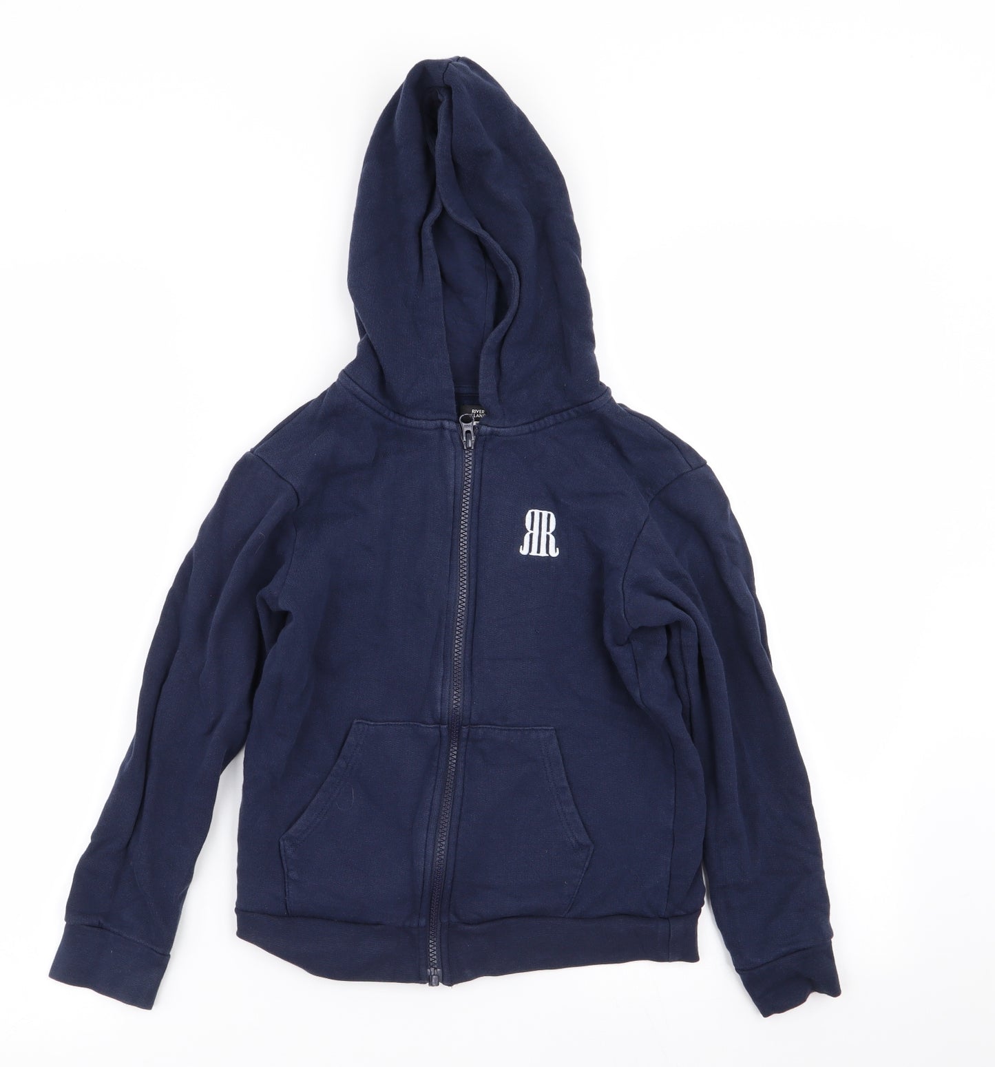 River Island Boys Blue   Full Zip Jumper Size 7-8 Years