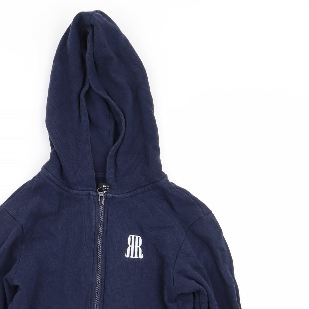River Island Boys Blue   Full Zip Jumper Size 7-8 Years