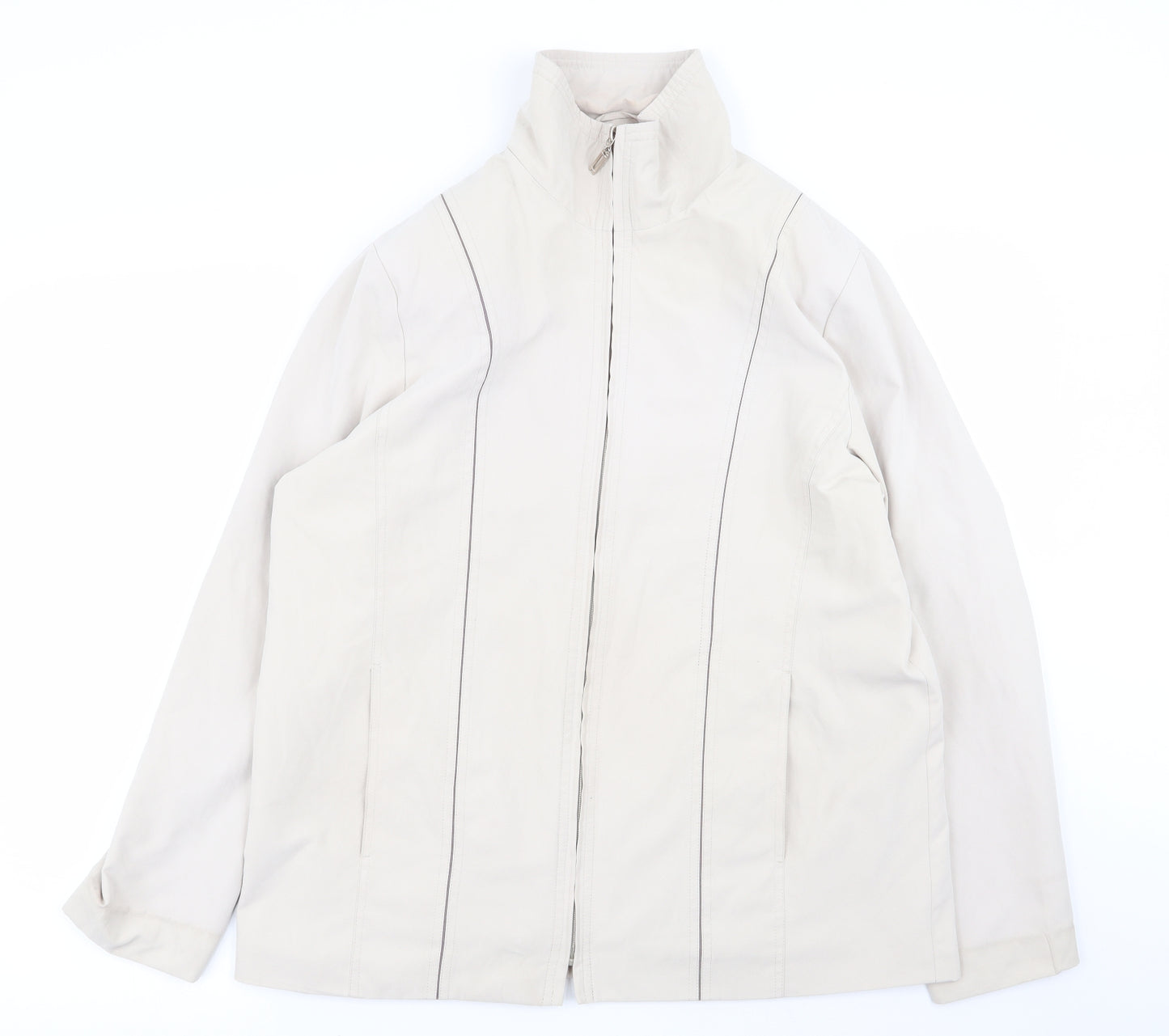Katherine Hamnett Womens Beige   Jacket Coat Size 14