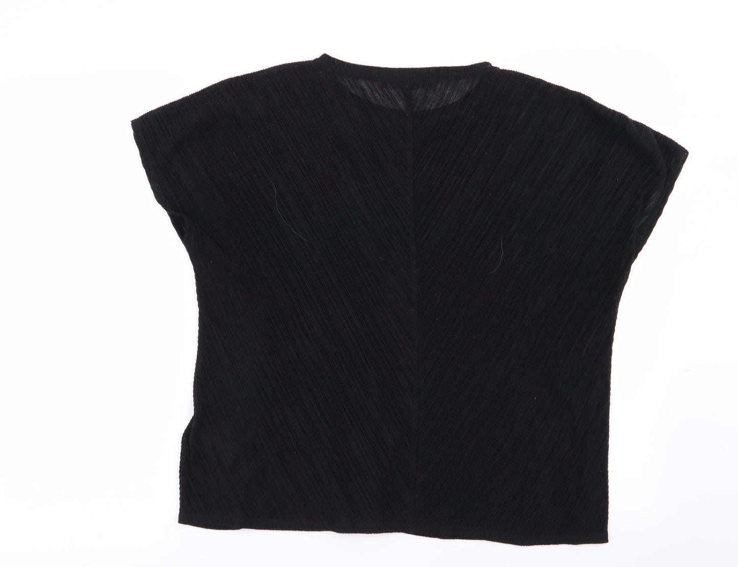 M&S Womens Black   Basic T-Shirt Size 12