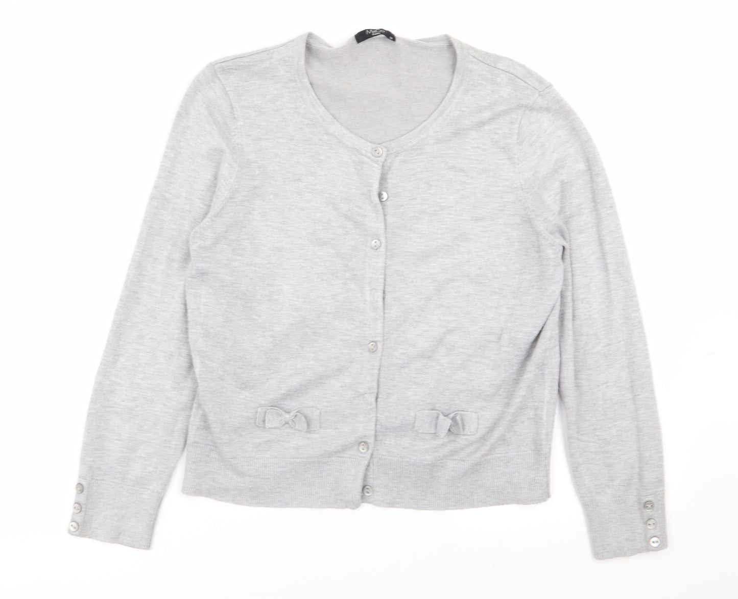 M&Co Womens Grey   Cardigan Jumper Size 14