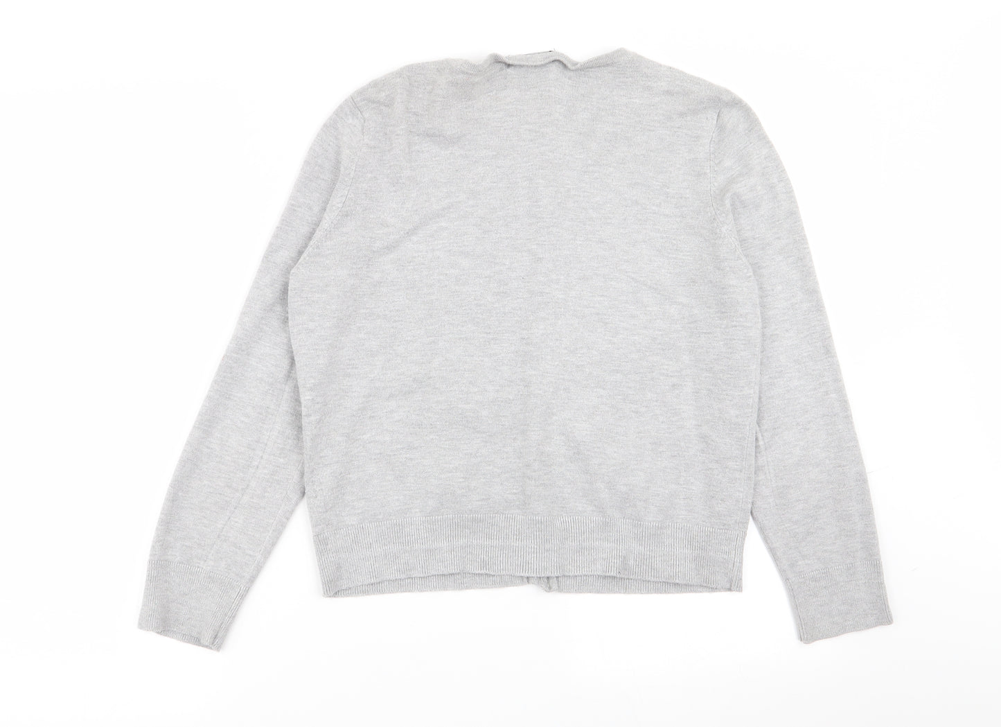 M&Co Womens Grey   Cardigan Jumper Size 14