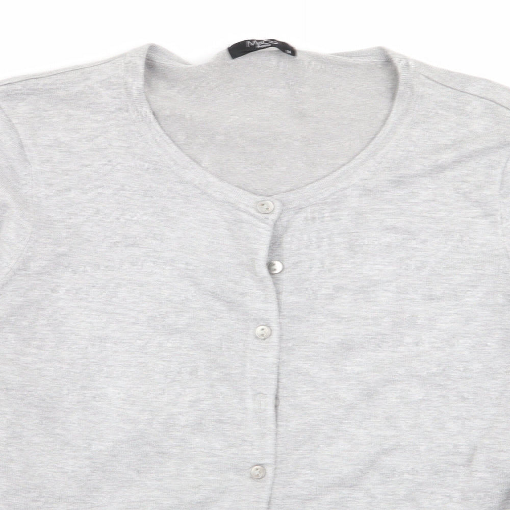 M&Co Womens Grey   Cardigan Jumper Size 14
