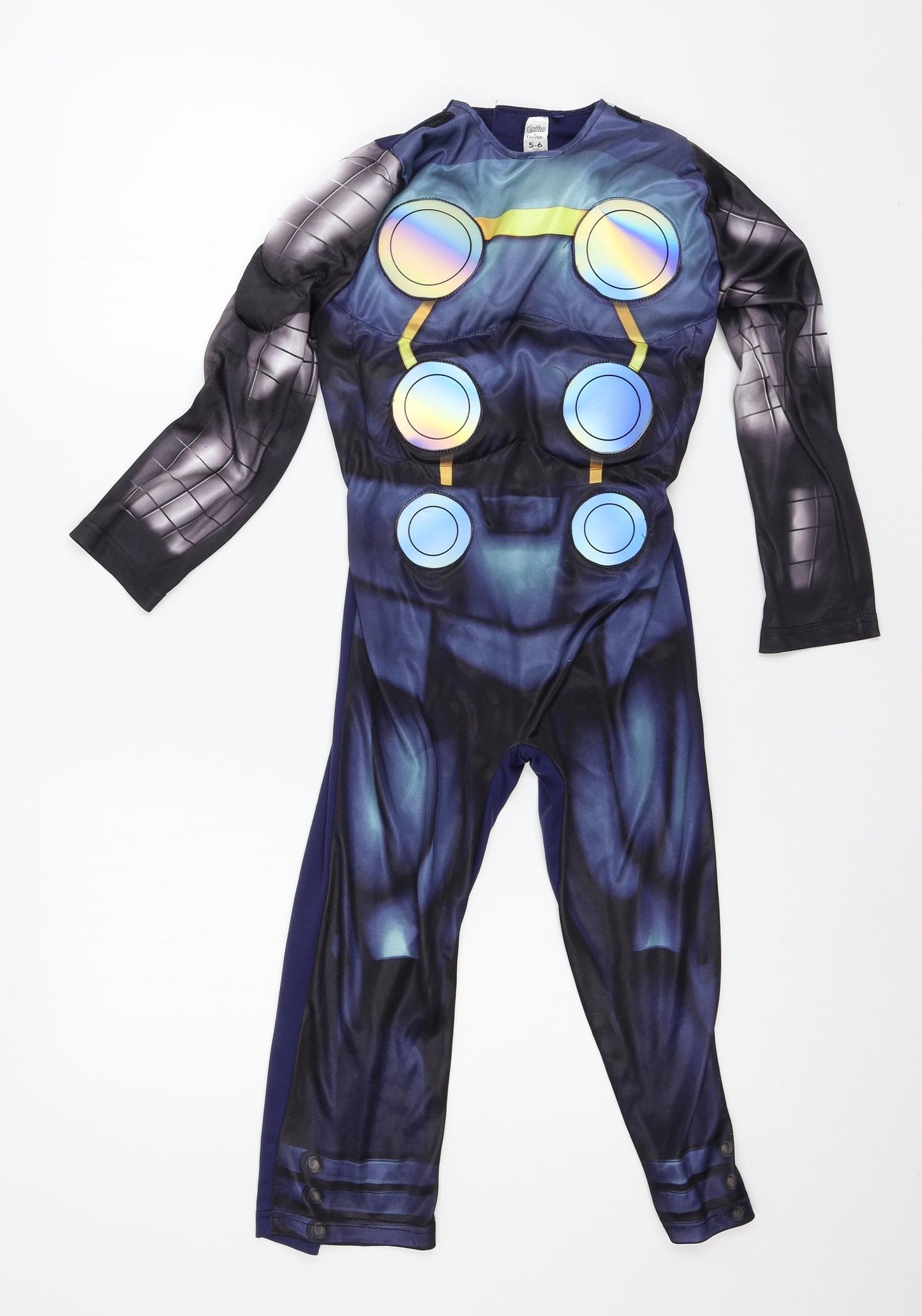 George Boys Blue Geometric   One Piece Size 5-6 Years  - Avengers