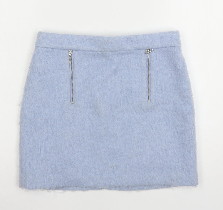 Dorothy Perkins Womens Blue A-Line Skirt Size 8