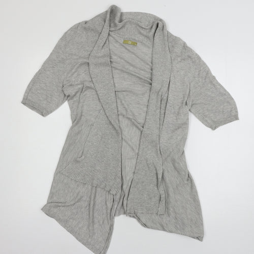 TU Womens Grey  Knit Cardigan Jumper Size 14