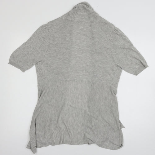 TU Womens Grey  Knit Cardigan Jumper Size 14