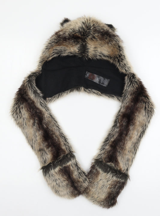 Debenhams Girls Brown   Rectangle Scarf Scarves & Wraps One Size  - Hooded