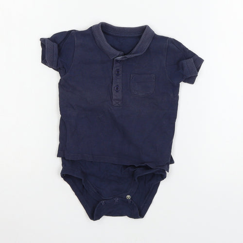 TU Boys Blue  Jersey Babygrow One-Piece Size 12-18 Months